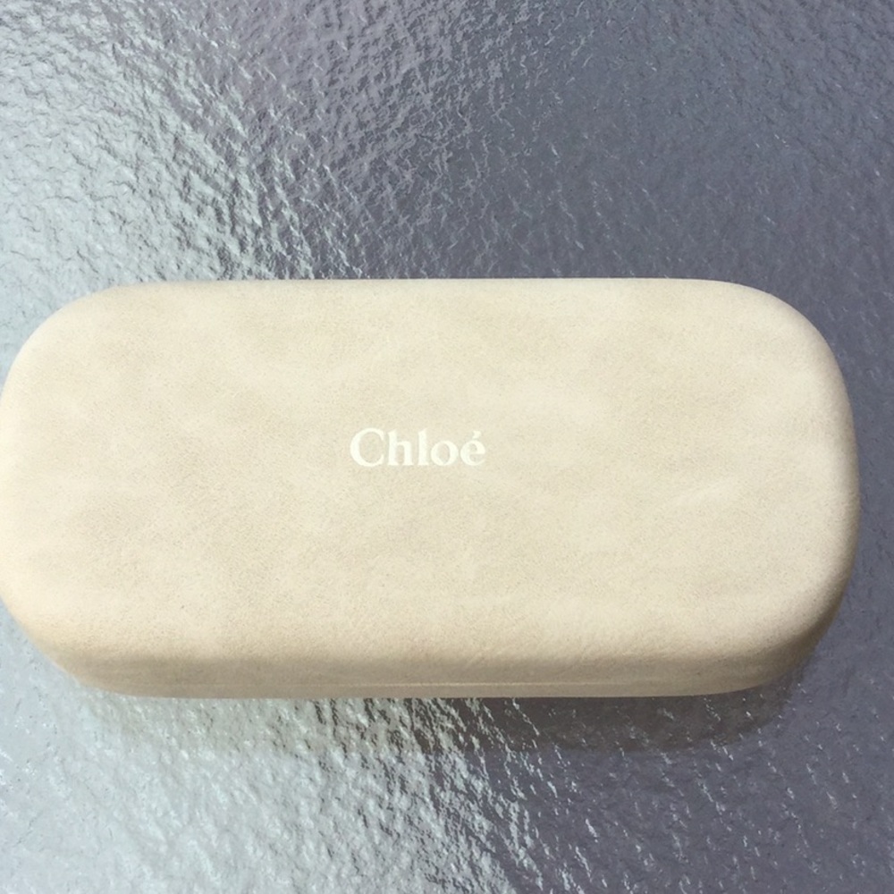 Authentic New Chloe eyeglass case clamshell